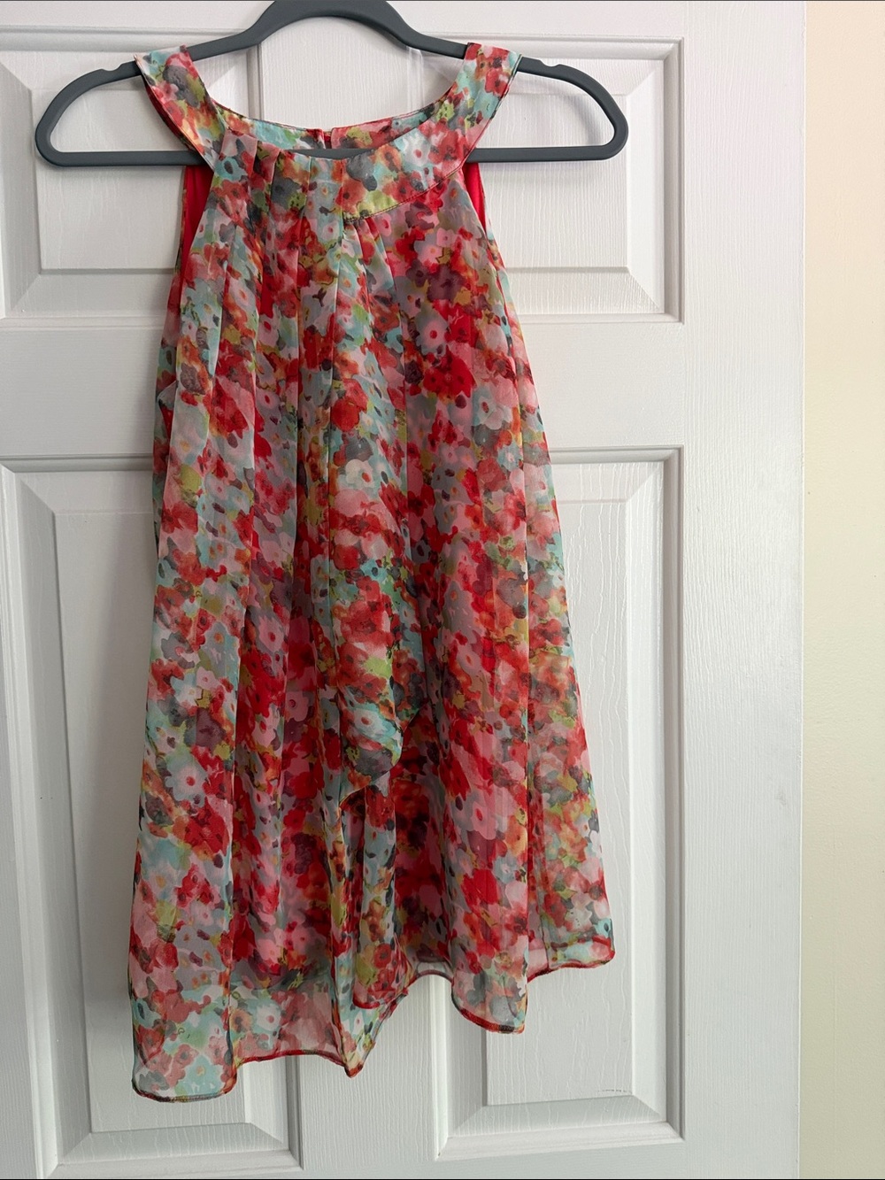 Wallis Red Multi Floral A-Line Women’s Top